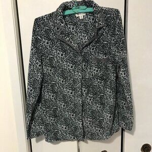 Anne Klein Ladies Animal Print Pajama Top Size Medium